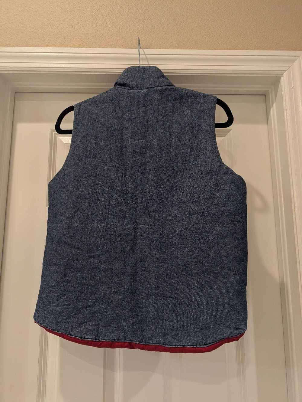 Roots Reverseable Denim Snap Vest Size Large - Picture 2 of 8
